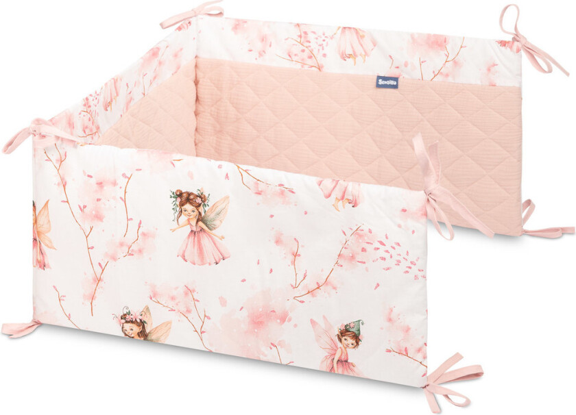 Bilde av Sengekant til Tremmeseng - 120x60cm - Fairy Pink