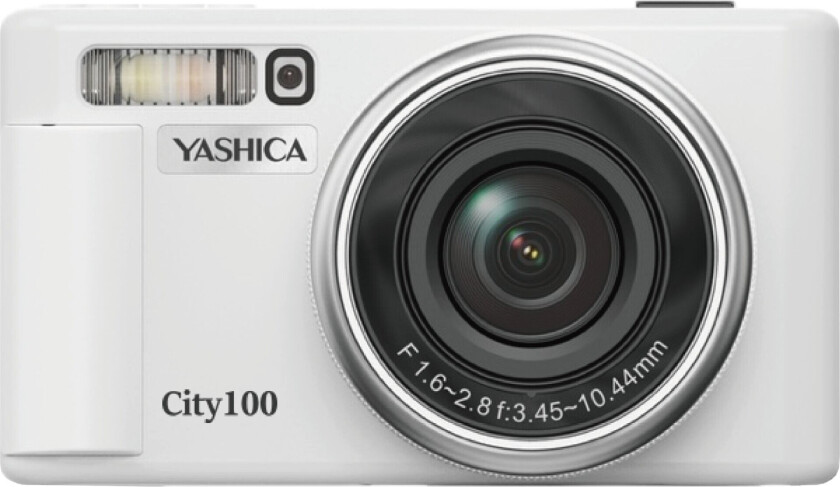 City 100 Kompakt Digitalkamera - 13MP, 3xzoom, 4K, Wi-Fi, Bluetooth - Hvit