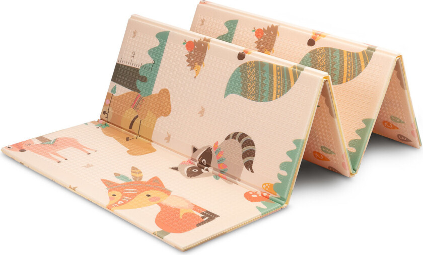 Multifunksjonell Leike- og Aktivitetsmatte - 200x180cm, Antiskli - Indians