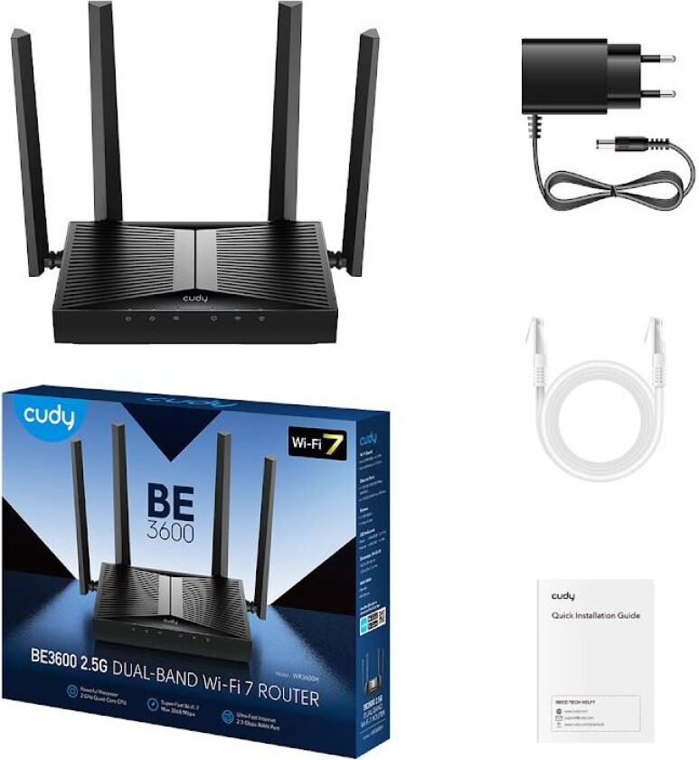 WR3600H Router - 2.5G, WiFi 7, BE3600