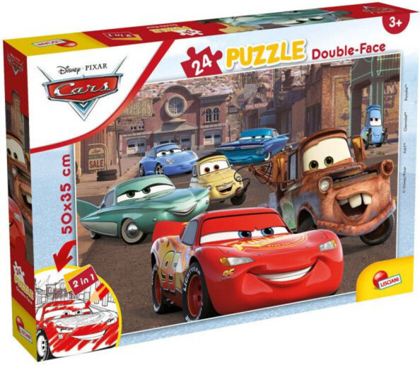 Lisciani puslespill - 24 brikker - Disney Pixar Cars