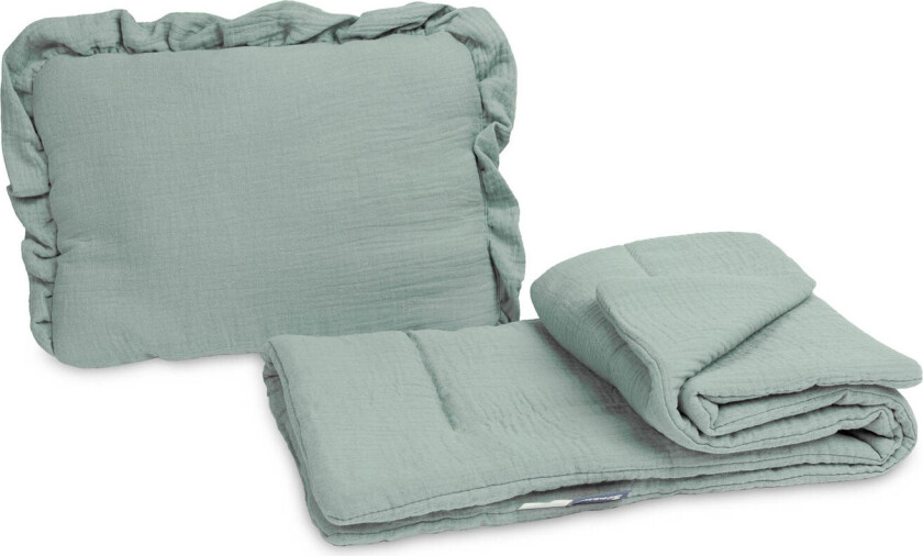 Muslin Sengesett til Barnevogn - Khaki