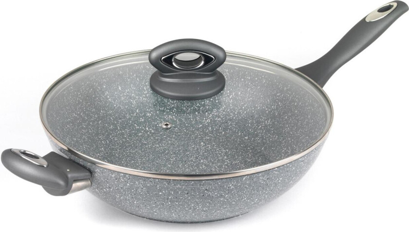 BW02772G Wok - 28 cm - Grå