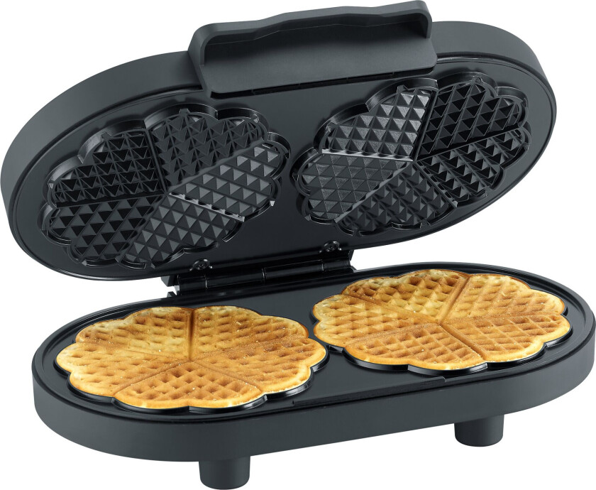WA 2118 Dobbelt Vaffeljern - 1200W - Sort