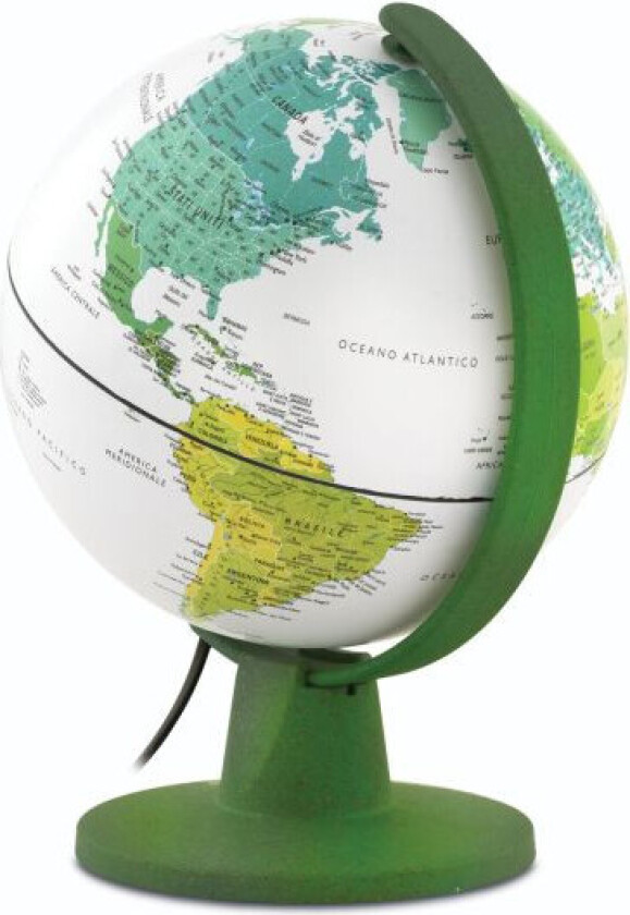 Bilde av Tecnodidattica Globus Green Light Jordklode - 16 cm, LED (5V)