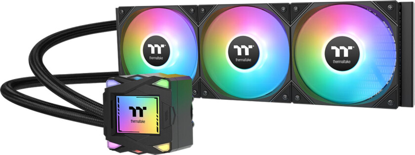 LA360 ARGB Sync AIO CPU Vannkjøler - 360mm Radiator, 3x 120mm ARGB Vifter, 2500 RPM, 79,3 CFM - Svart