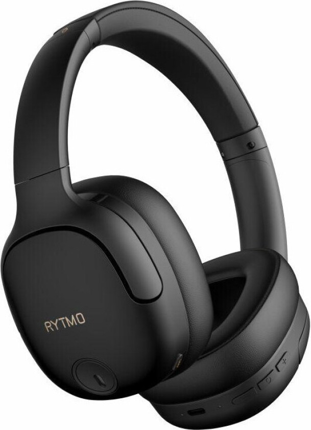 Rytmo Elegance Hodetelefoner - ANC, 50 timer, Bluetooth 5.3 - Sort