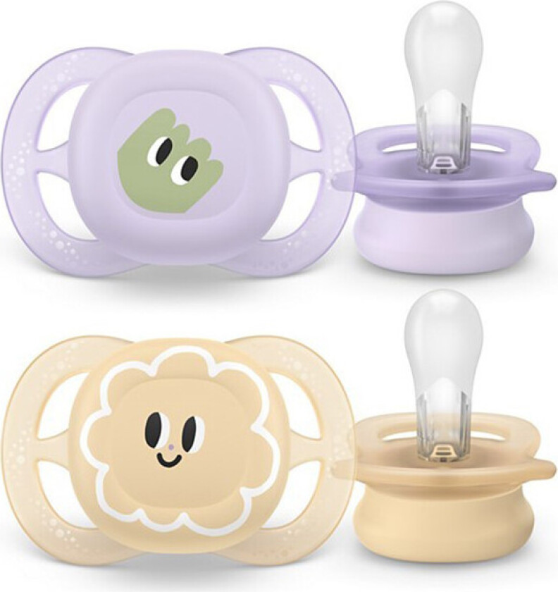 Avent Ultra Start Sut - 2 stk - Gul, Lilla