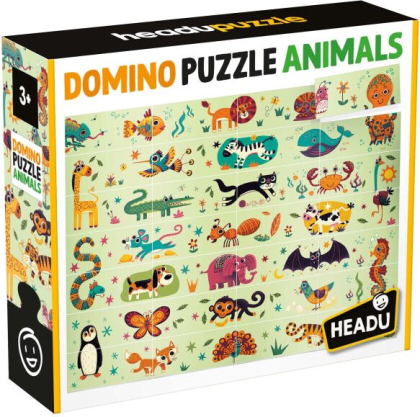 Ecoplay Domino Puslespill - 3+år - Dyr