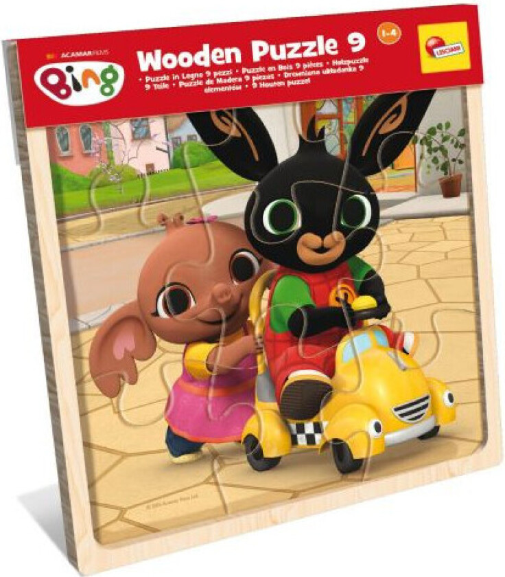 Träpuzzle - 9 Brikker - Bing