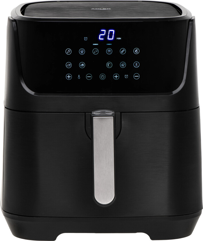 AD 6317 Airfryer - 5.5L, 2500W, 12 Programmer - Sort