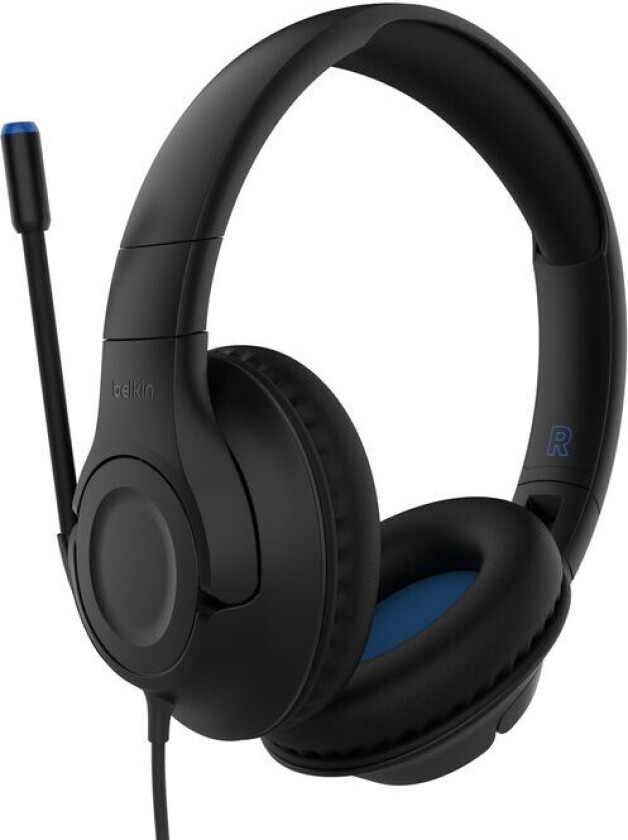 ENA011hqBK Gaming Headset for Barn - 3.5mm Minijack, USB-C - Sort