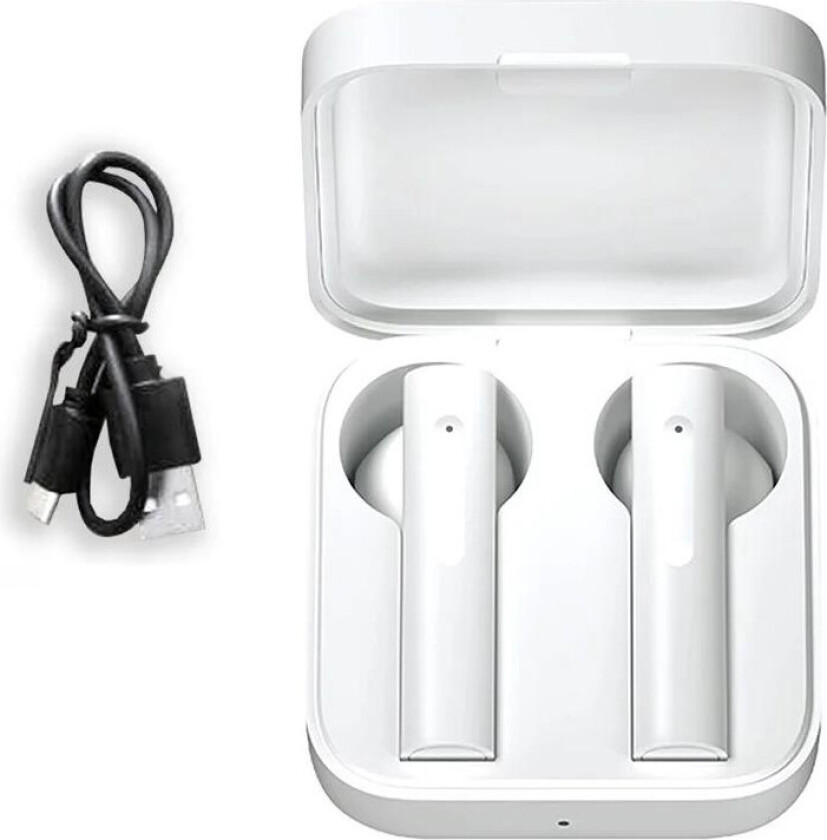 MTWS004X Earbuds - Bluetooth 5.0, IPX5, 12 timer - Hvit