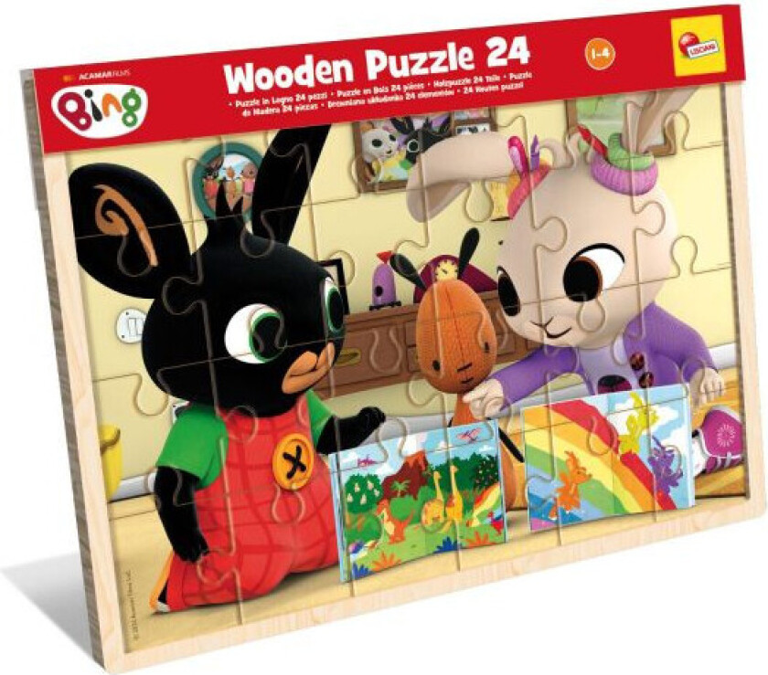 Træpuslespil - 24 Brikker - Bing