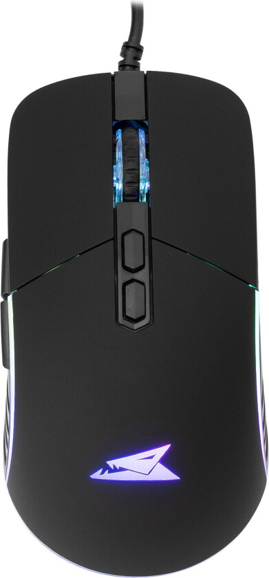 Nautilus Gaming Mus - 12800 dpi, RGB - Sort