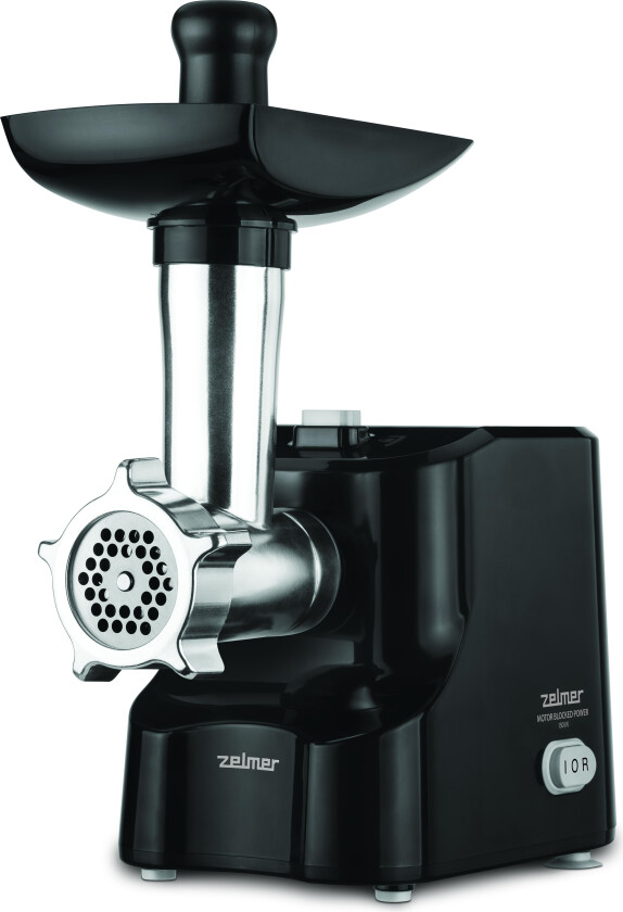 ZMM1525B Kjødhakker - 1500W, 1.8kg/min, Revers - Sort/Rustfritt Stål