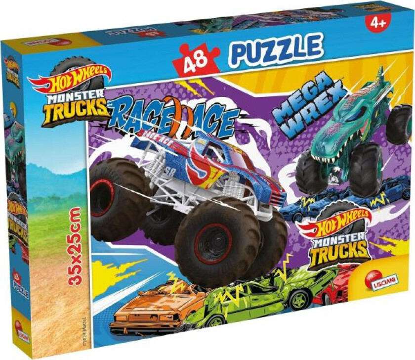 Puslespill - 48 Brikker - Hot Wheels Monster Truck