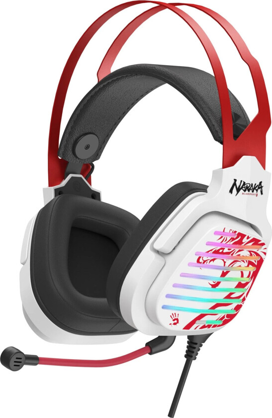 A4Tech G560 Gaming Headset - Virtual 7.1, RGB - Hvit