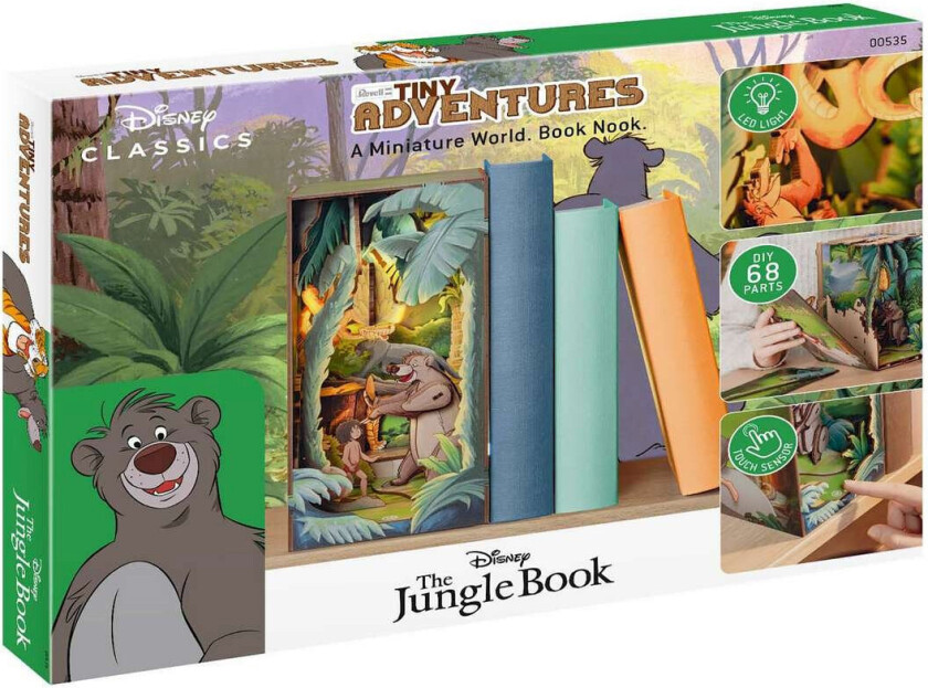 Tiny Adventures Booknook - 18x11x23cm - Disney Junglebogen