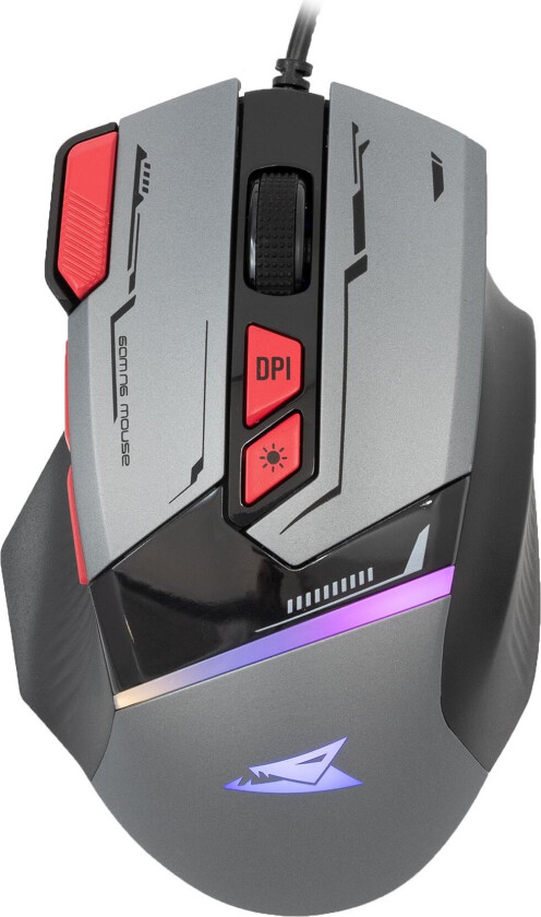 BGM-047 Manta Mus - RGB, 8 Knapper, 12800 dpi - Grå