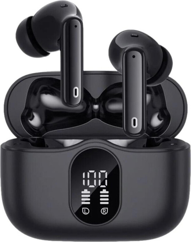 Rytmo Pro Ørepropper - Bluetooth, 6 timer, ANC, ENC - Sort