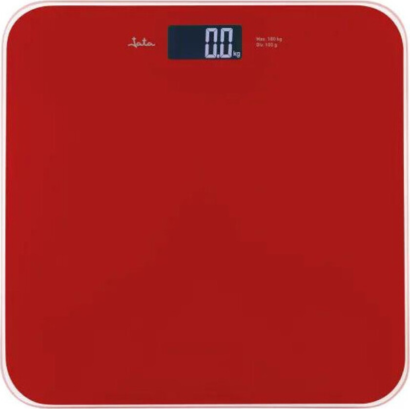 HBAS1291 Badevægt - Kapasitet 180 kg - Rød