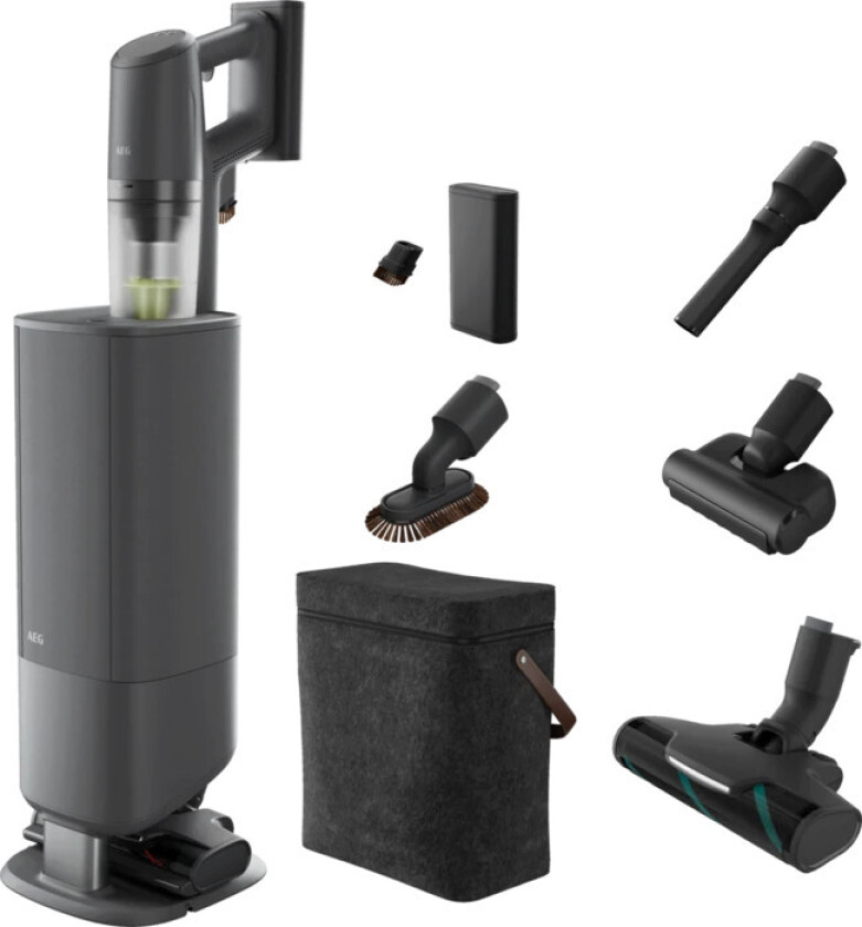 8000 Animal Støvsuger med Pose - 650W, HEPA-filter, Auto-sug, LED-dyse, 12m Rækkevidde - Mørkegrå
