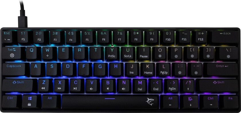 Shinobi-2 Mekanisk Tastatur - Blue Switch, US Layout - Sort