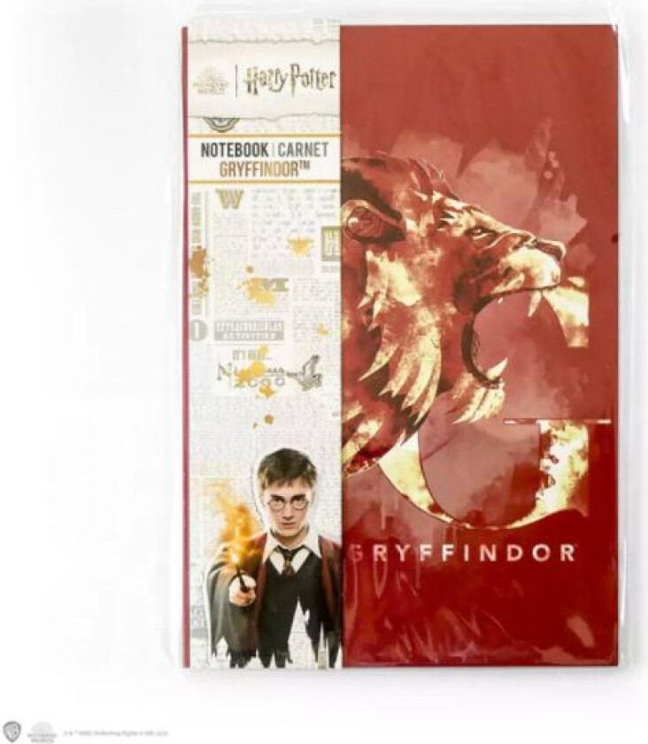 Notatbok - 21x14.3cm - Gryffindor