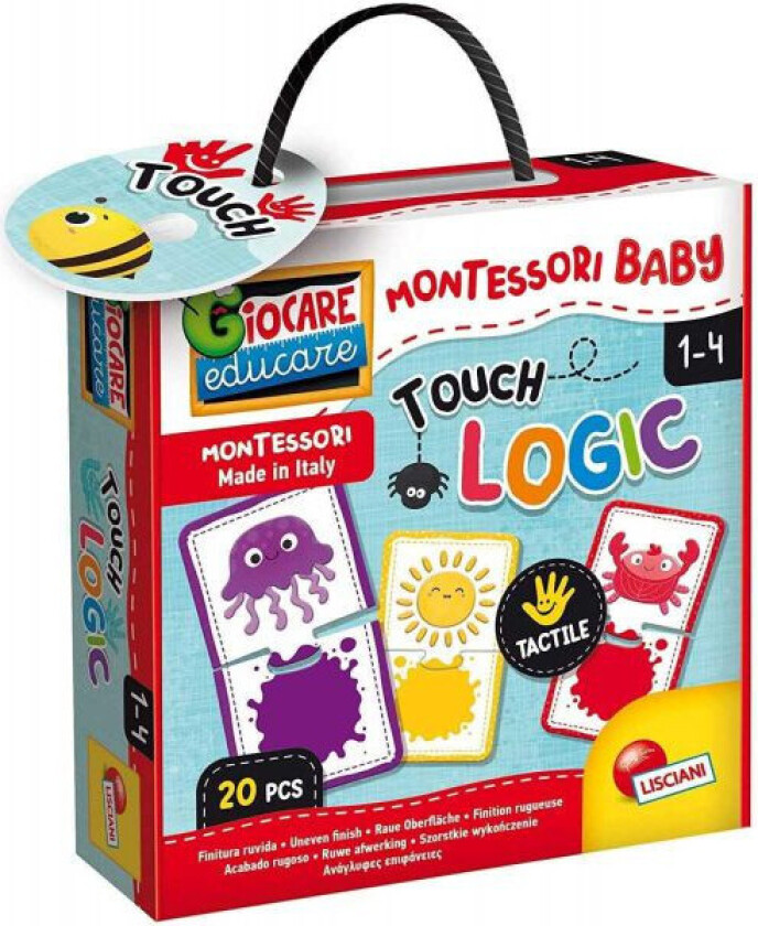 Montessori Baby Touch Logic Ringe Puslespil - 12+måneder