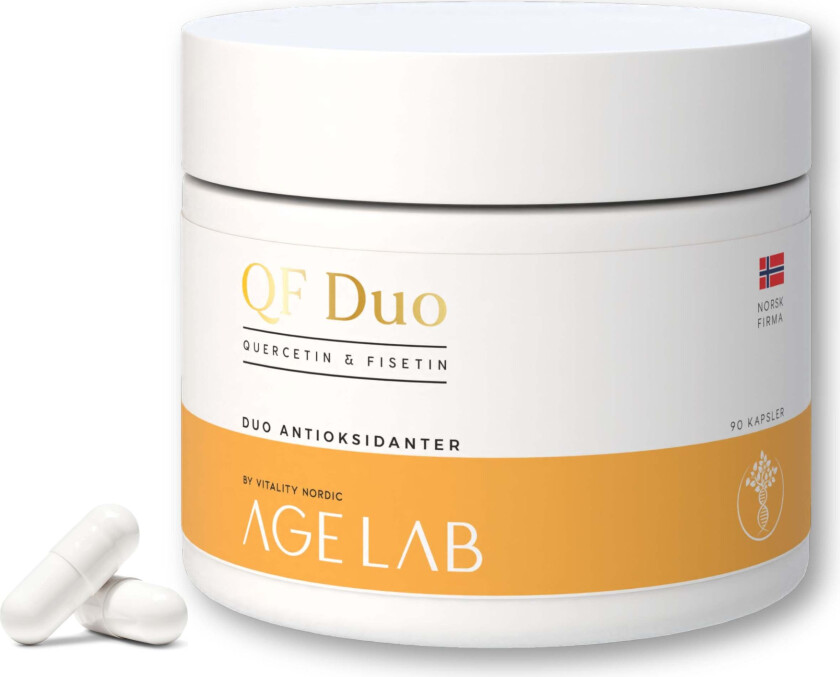 Quercetin og Fisetin (QF Duo) - 90 kapsler | AgeLab