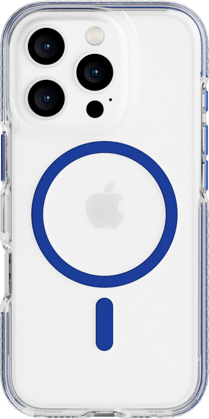 EvoCrystal MagSafe-deksel til iPhone 16 Pro - Blå, Gjennomsiktig