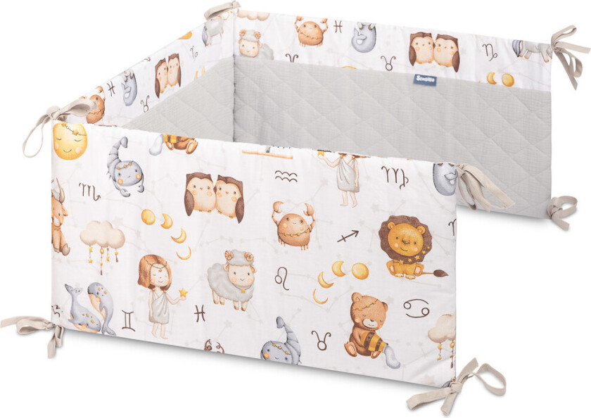 Sengekant til Tremmeseng - 120x60cm - Zodiac Grey