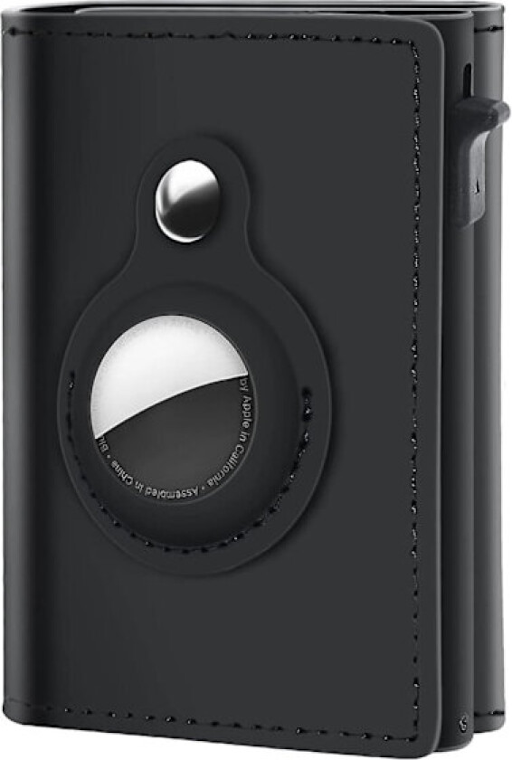 Airtag Lommebok Ekte Lær Air Tag Lommebok RFID-Teknologi Kredittkortveske Minimalistisk Lommebok Passer For Apple Airtag (Airtag Ikke Inkludert)