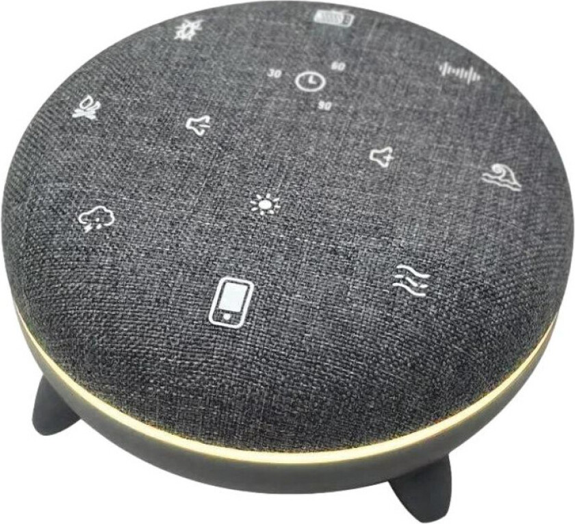 Szumi-GO Bluetooth Høyttaler - Natlampe, Hvit Støy, 7 Lyder