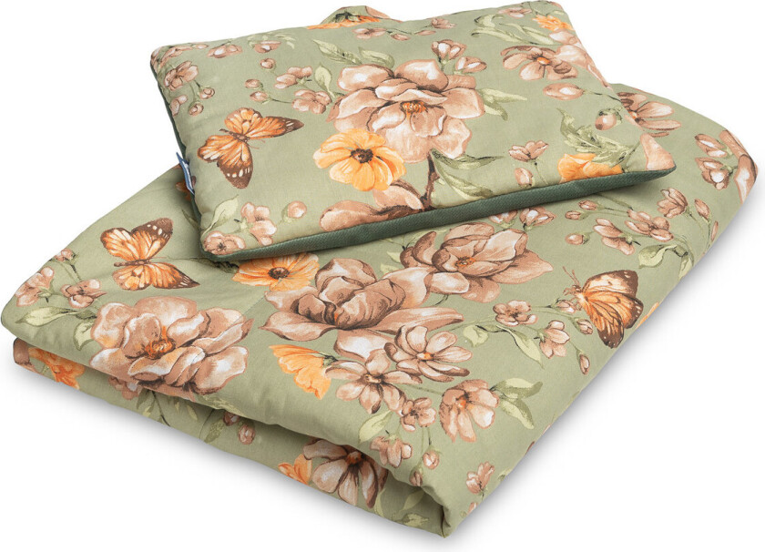 Bilde av Velvet Sengesett til Vugge og Tremmeseng - Square Green