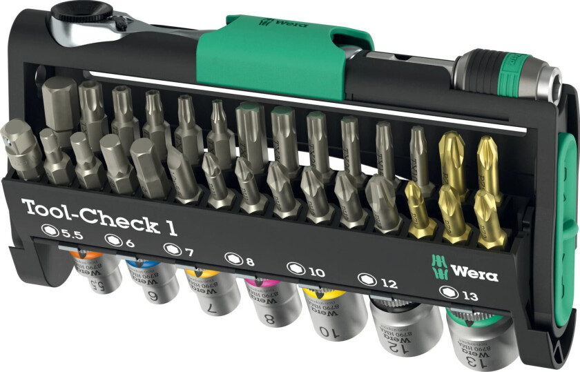 Tool-Check Verktøysett, Kompakt - 38 deler