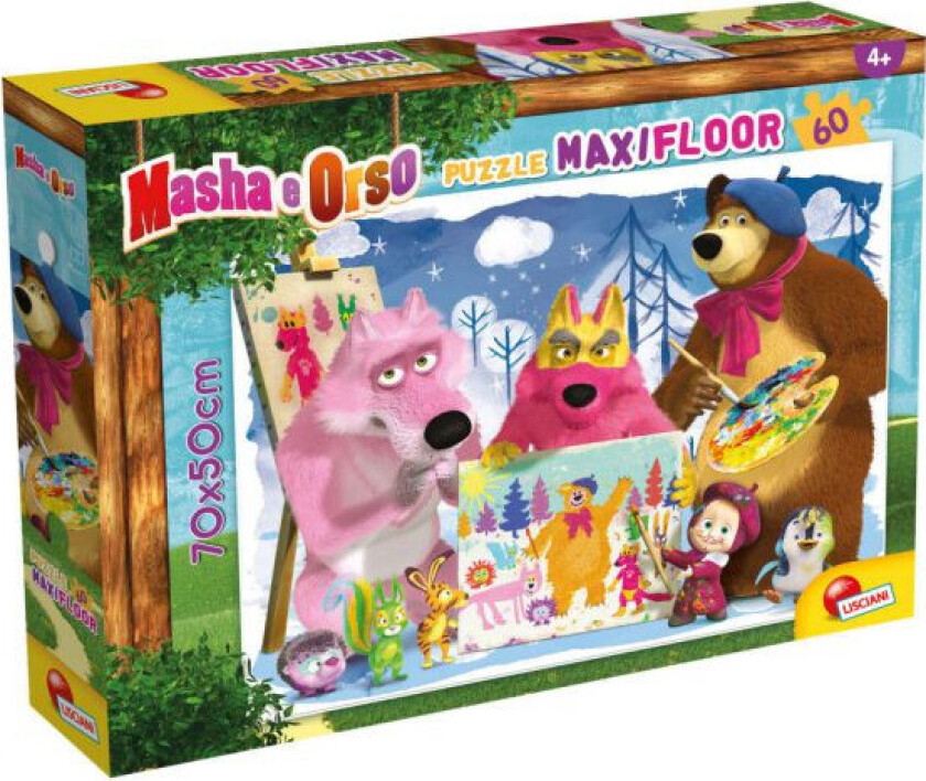 Puslespil - 60 Brikker - Masha and the Bear