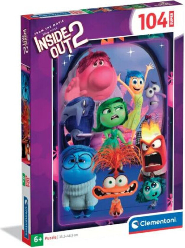 Super Puslespill - 104 Brikker - Disney Pixar Inni 2