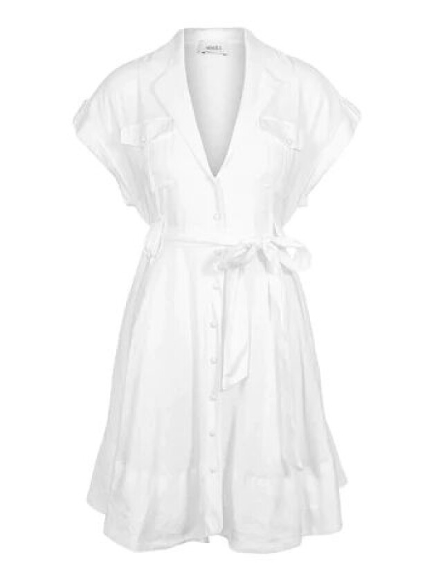 Addison Linen Dress - White XS