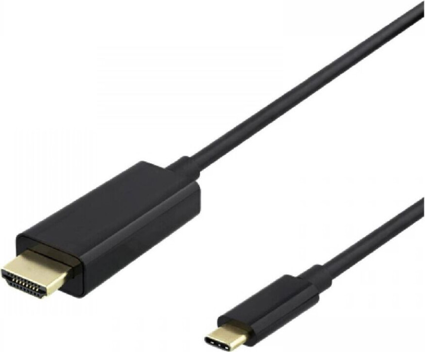 Usb-C Til Hdmi Kabel 4k 60hz Svart - 1m