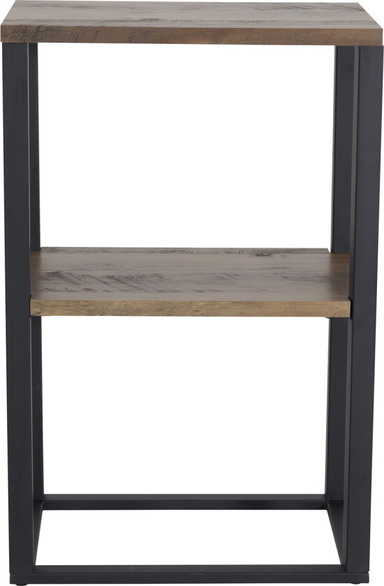 VENTURE DESIGN Rise nattbord - brun MDF og metall (45x30)
