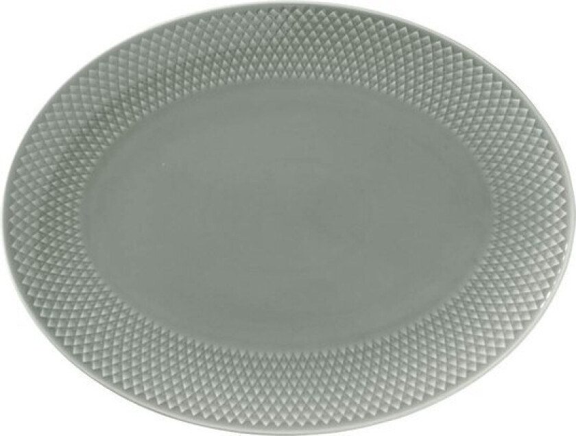 Rhombe Earth ovalt serveringsfat 28,5x21,5 cm moss