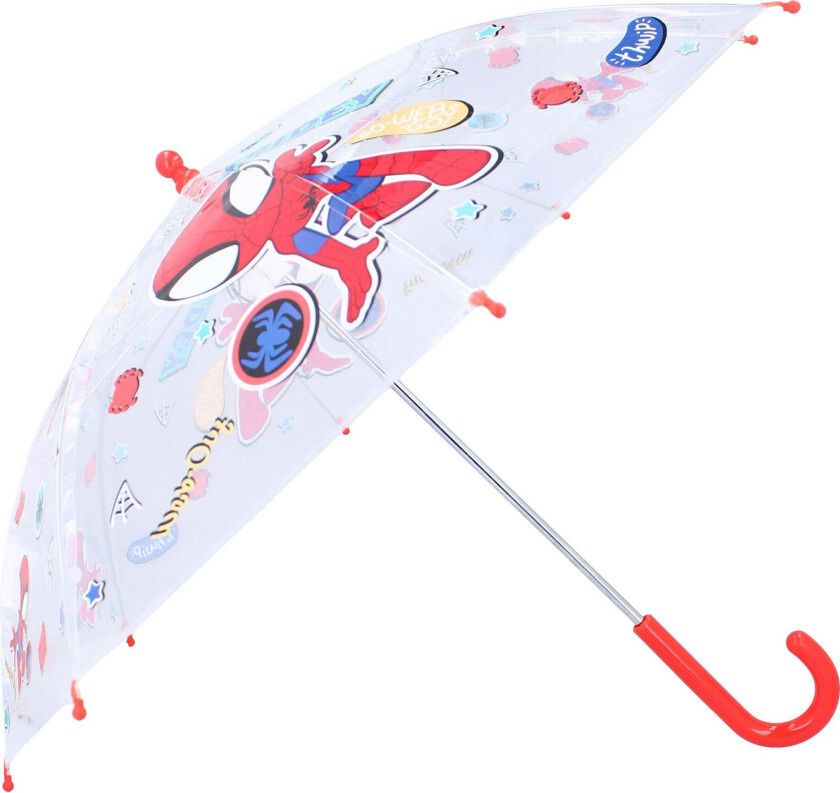 Spidey and His Amazing Friends Paraply Rainy Days, Rød - Paraplyer - Plast