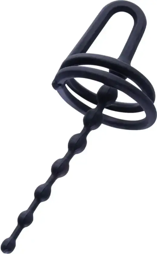 Bliss Urethral Plug With Glans Straps
