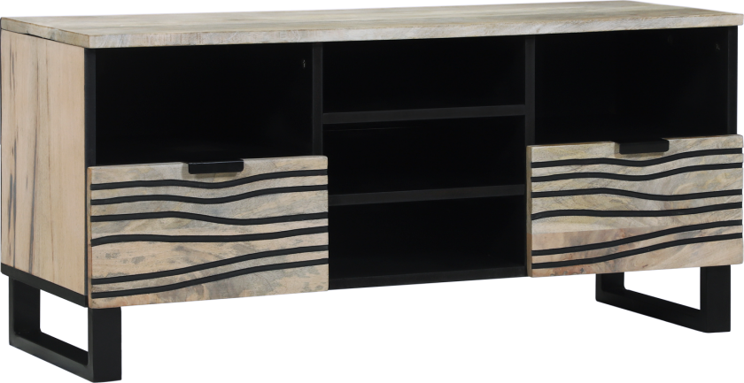 Medieoppbevaringsskap og -hyller med skuff med hylle med lagring Hvit og svart