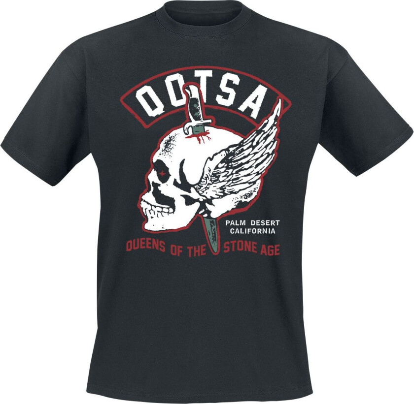 T-skjorte - QOTSA Skull - S til 3XL - Herrer - svart