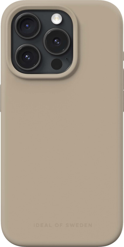 iDeal of Sweden iPhone 15 Pro Silicone Case Beige