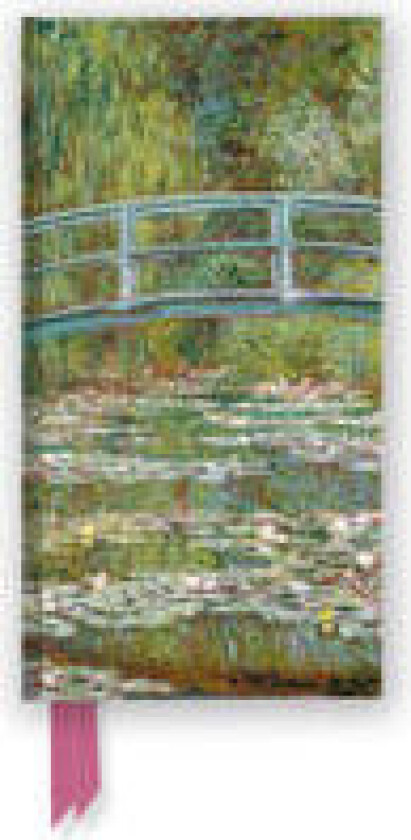 Claude Monet: Bridge over a Pond of Water Lilies (Foiled Slimline Journal)