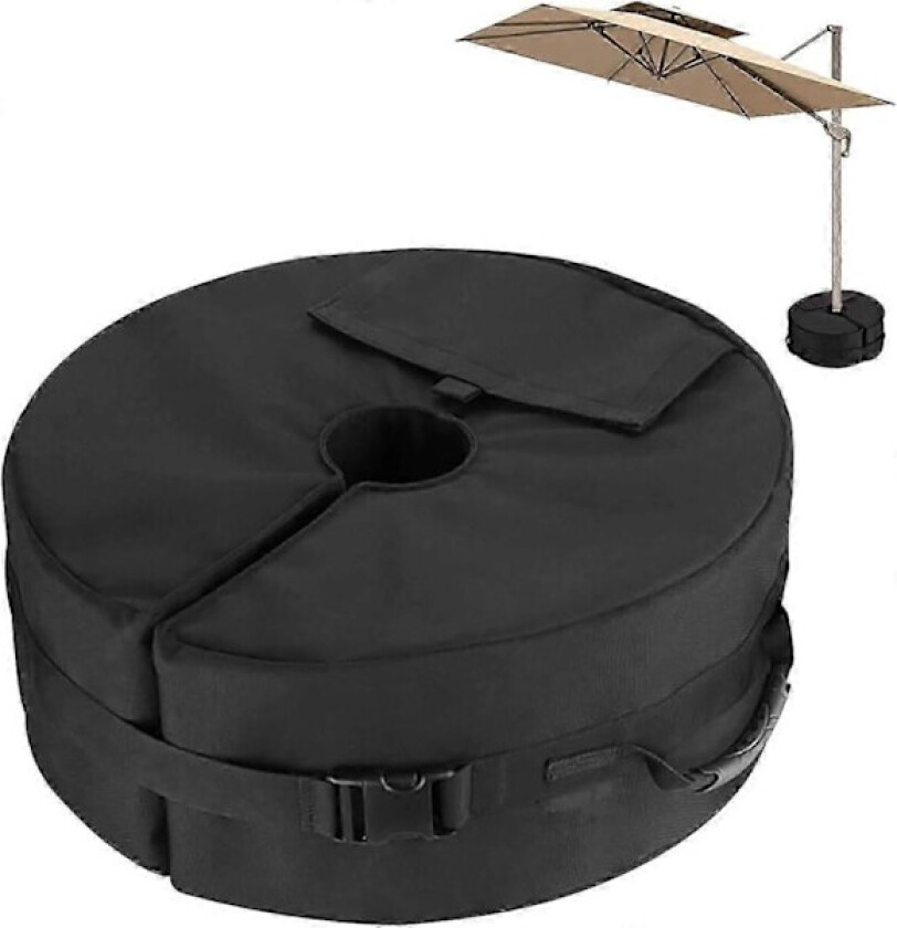 Nye modeller parasollfot vektpose, tung strandparasollfot sandsekk, parasollvektstøtte, for parasollfot, hage, uteplass, utendørs, opptil 40 kg S